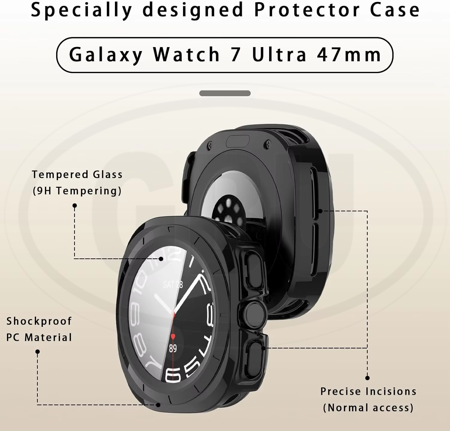 Samsung Galaxy Watch Ultra 47mm / Samsung Ultra Watch TPU Full Protector Cover Case