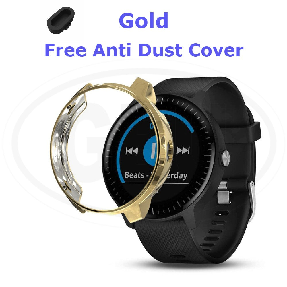 Compatible with Garmin Vivoactive 3 / Vivoactive 3 Element TPU Half Cover Protector Case - No Screen (NOT ORIGINAL)