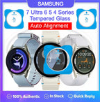Samsung Galaxy Watch 7 / Watch 6 / Watch 5 Pro / Watch 4 / Watch 3 Clear HD Tempered Glass With Auto Alignment Tool