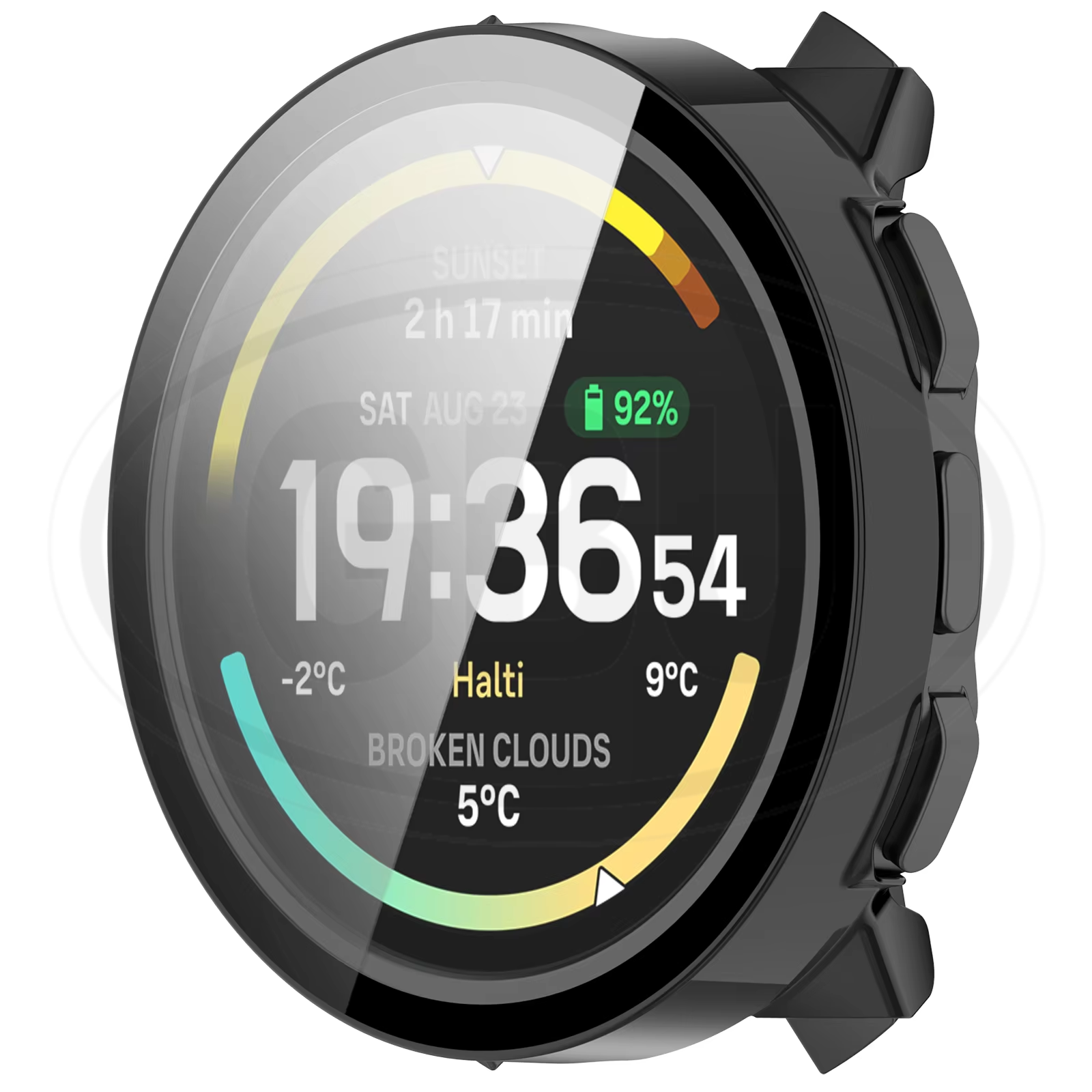 Suunto Vertical 2 Sarung Full Built-in Tempered Glass Cover
