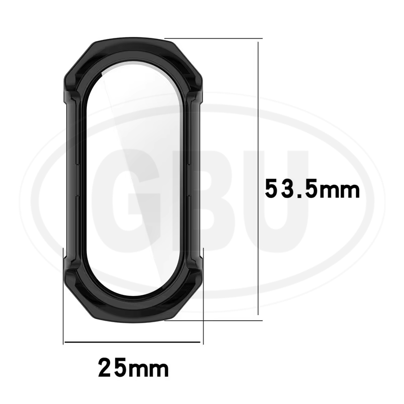 Xiaomi Smart Band 4 / Mi Band 5 / Mi Band 6  Case Sarung Full Built-in Tempered Glass Cover