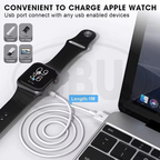 Apple Watch Series 11/10/9/8/7/SE/6/5/4/3/2/1 For 38mm/40mm/41mm/42mm/44mm/45mm/49mm USB Magnetic Charger Dock Cradle Cable