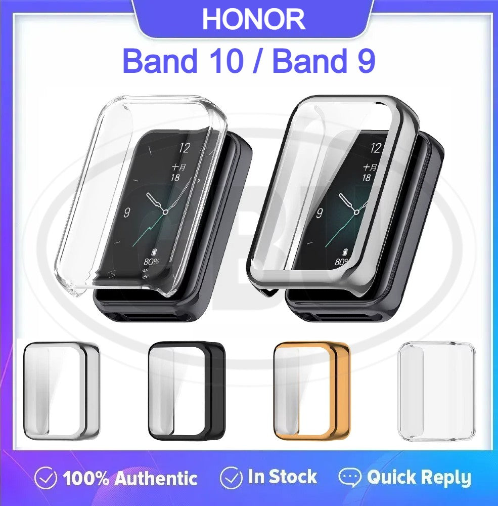 Honor Band 10/ Honor Band 9 Sarung Full TPU Built-in Screen Protector Cover