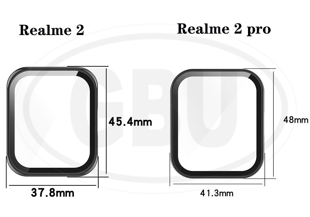 Realme Watch 2 / Realme Watch 2 Pro 2-in-1 Full Cover Case with Tempered Glass Protector Screen