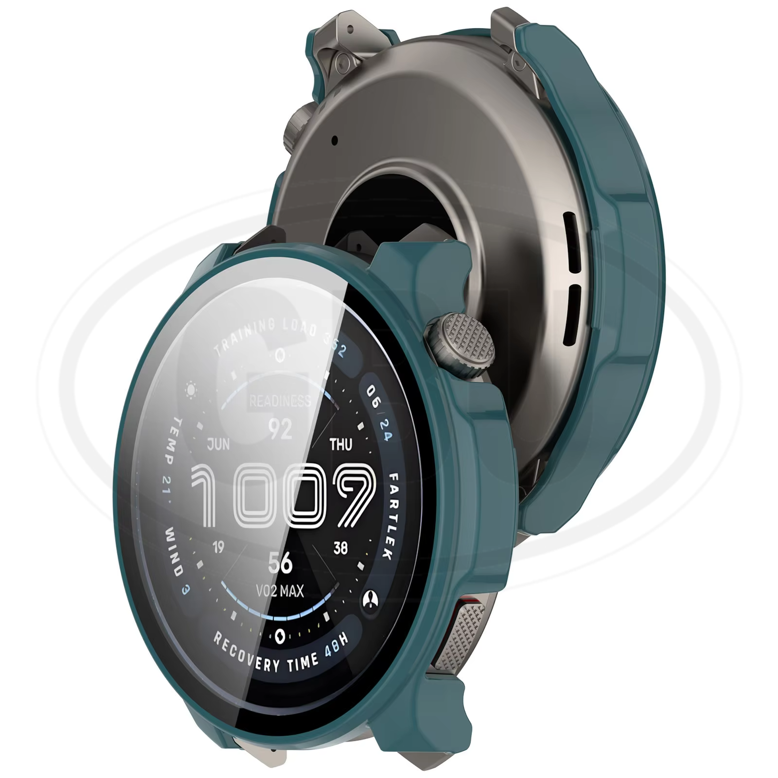 Amazfit Balance 2 Sarung Full Built-in Tempered Glass Cover
