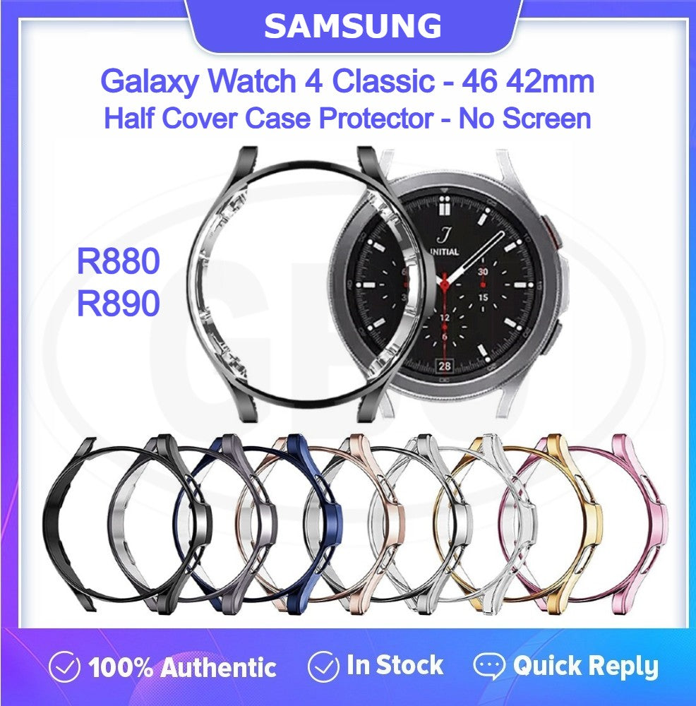 Samsung Galaxy Watch 4 Classic 42mm / Watch 4 Classic 46mm / R880 / R890 TPU Half Protector Cover Case - No Screen