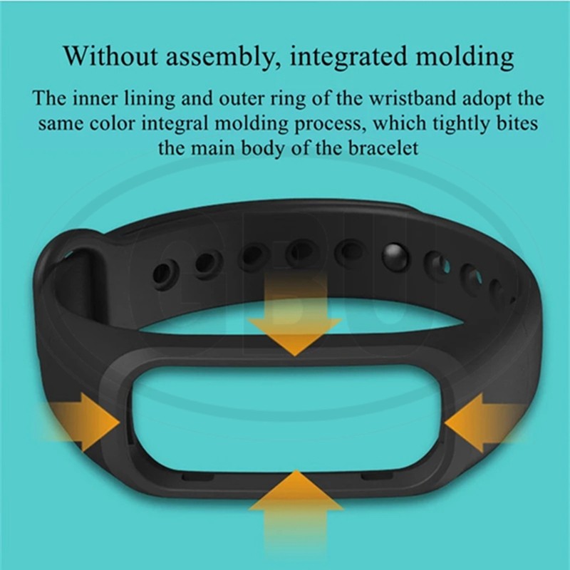 OPPO Band Silicone Wristband Replacement Strap Band - Black Color Buckle