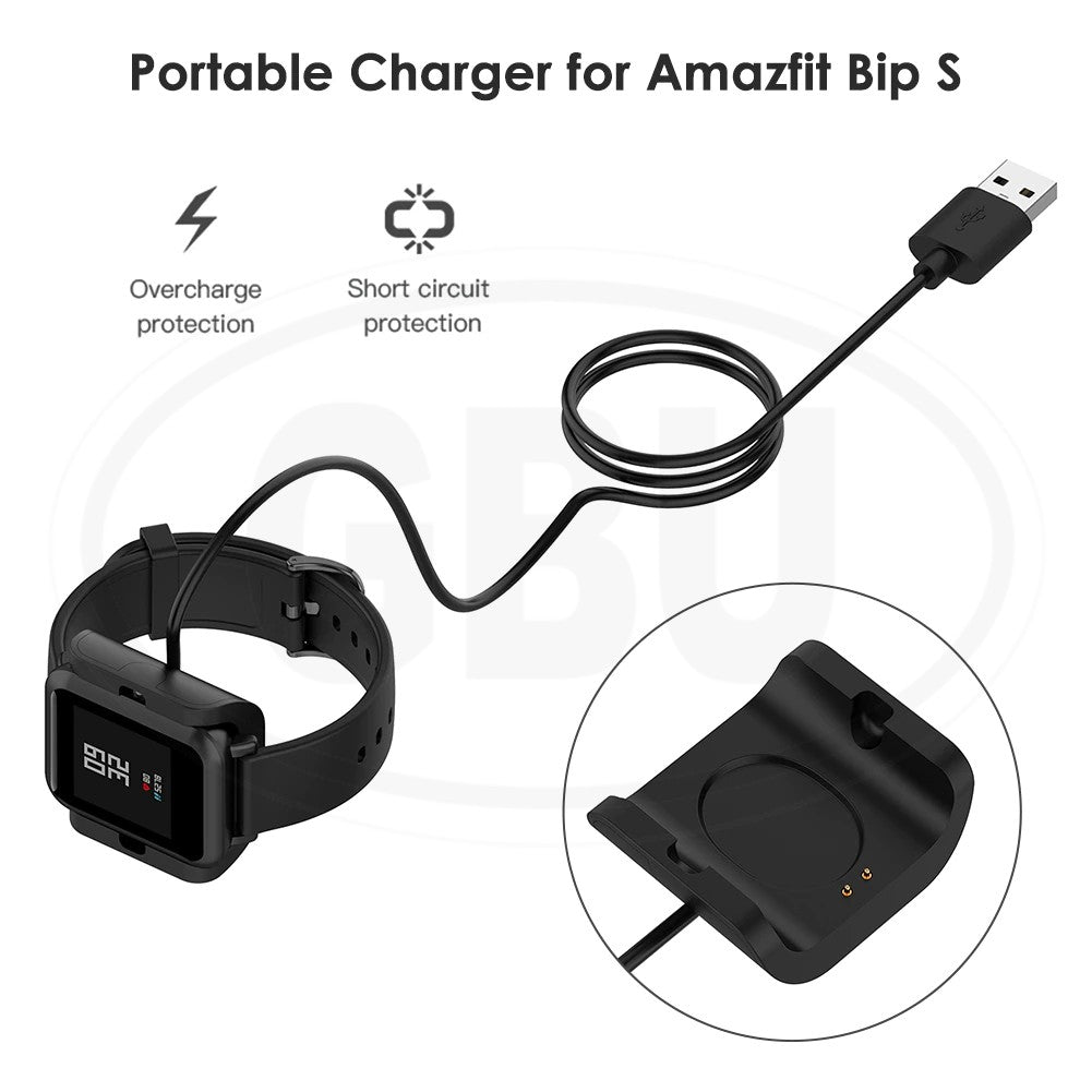 Amazfit Bip S / Bip 1S / BipS / Bip1S / A1821 / A1805 USB Charging Cable Charger Charging Dock Cradle - High Quality