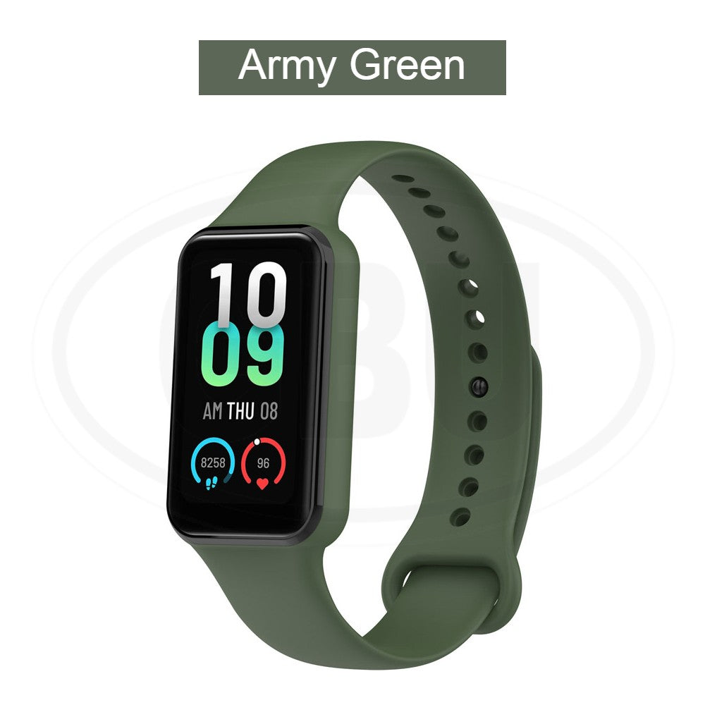 Compatible with Amazfit Band 7 / Band7 Smart Watch Soft Silicone Replacement Strap Band (NOT ORIGINAL)