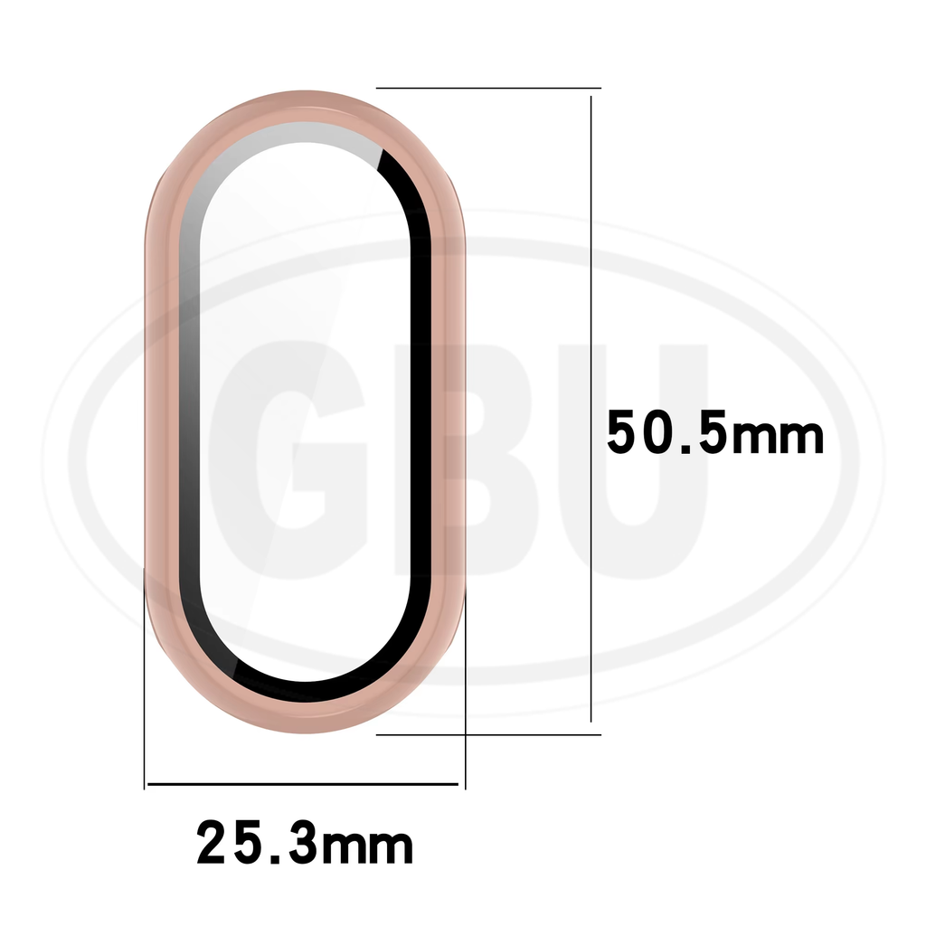 Xiaomi Smart Band 8 / Xiaomi Smart Band 10 / Mi Band 8 / Mi Band 10 Sarung Full Built-in Tempered Glass Cover