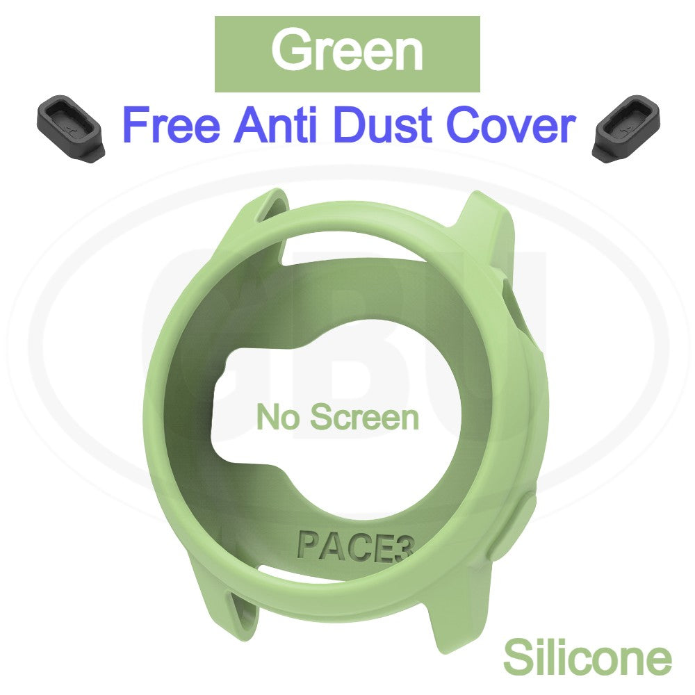 Coros Pace 3 Silicone and Full Cover Case with Tempered Glass Protector Screen - 2-in-1 TPU Cover