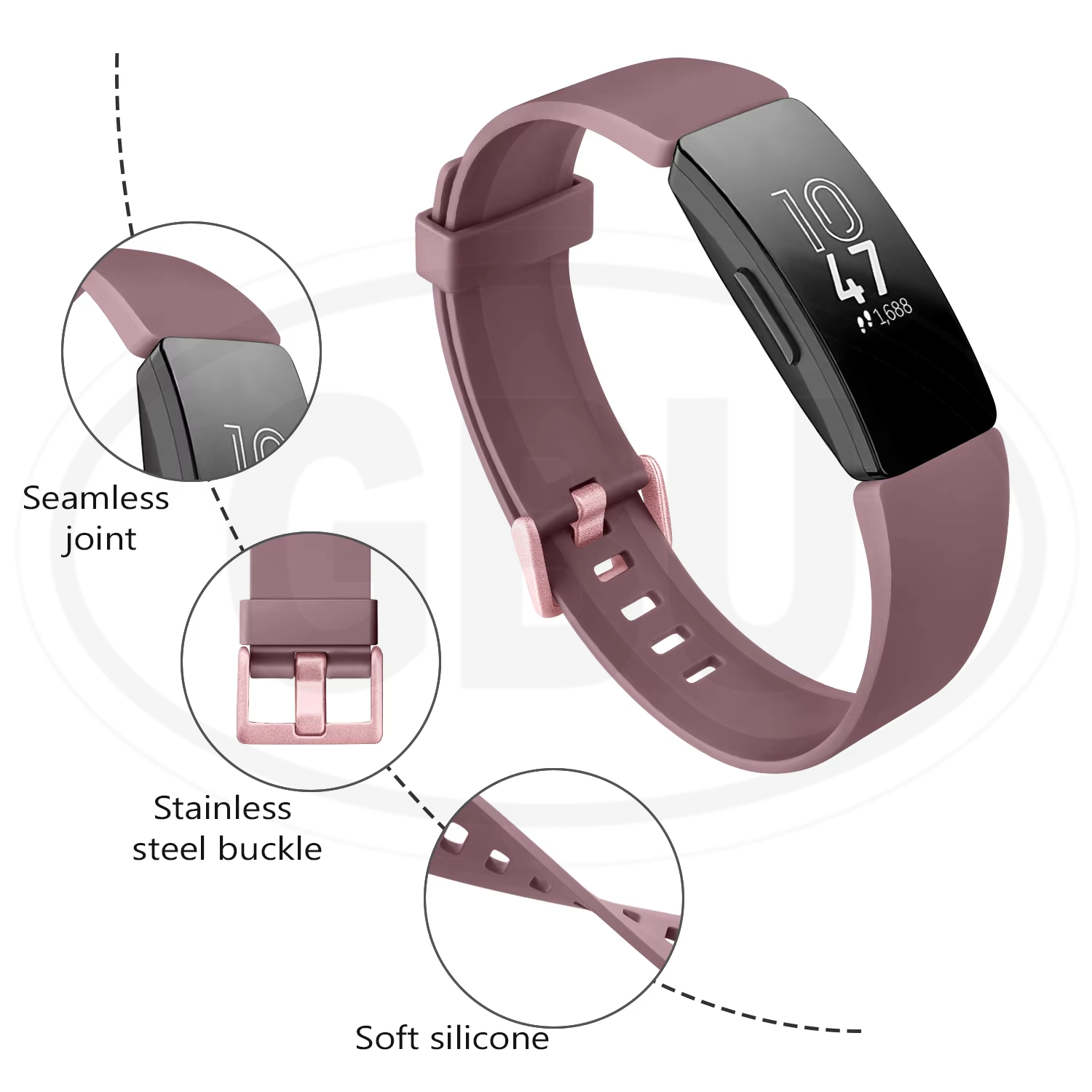 Fitbit Inspire 2 Smart Watch Soft Silicone Replacement Band Strap - Small size