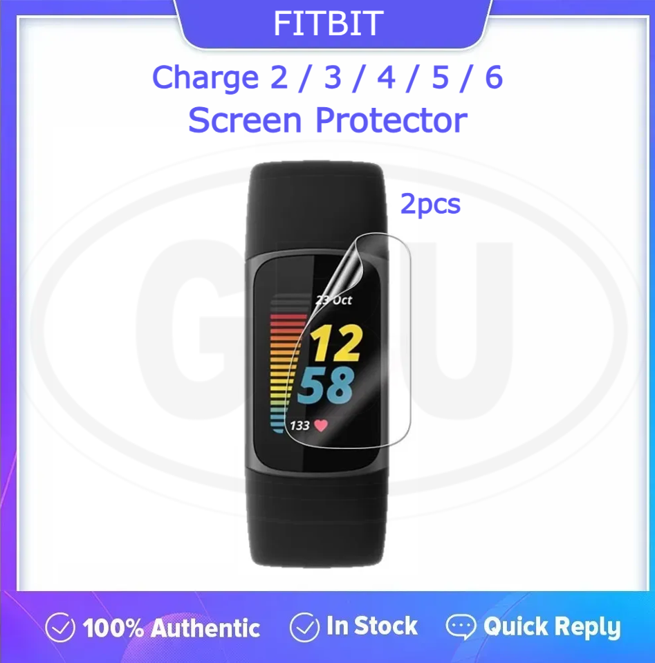 [2pcs] Fitbit Charge 6 / Charge 5 / Charge 4 / Charge 3 / Charge 2 Hydrogel Watch Screen Protector
