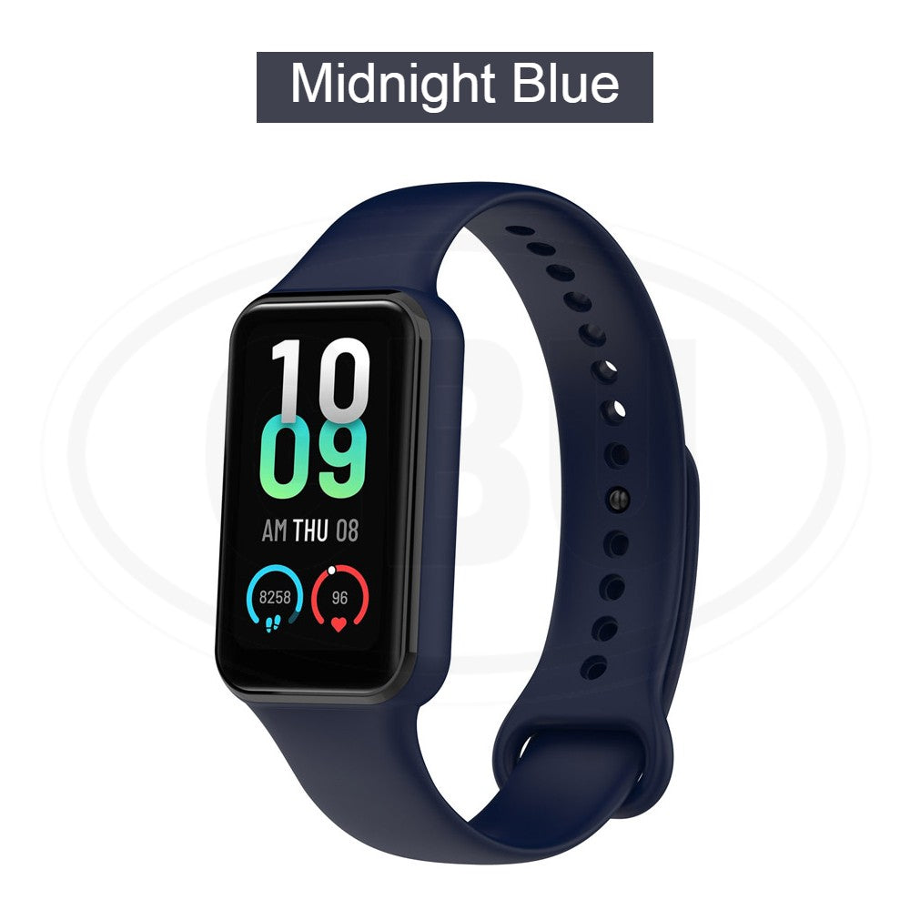 Compatible with Amazfit Band 7 / Band7 Smart Watch Soft Silicone Replacement Strap Band (NOT ORIGINAL)
