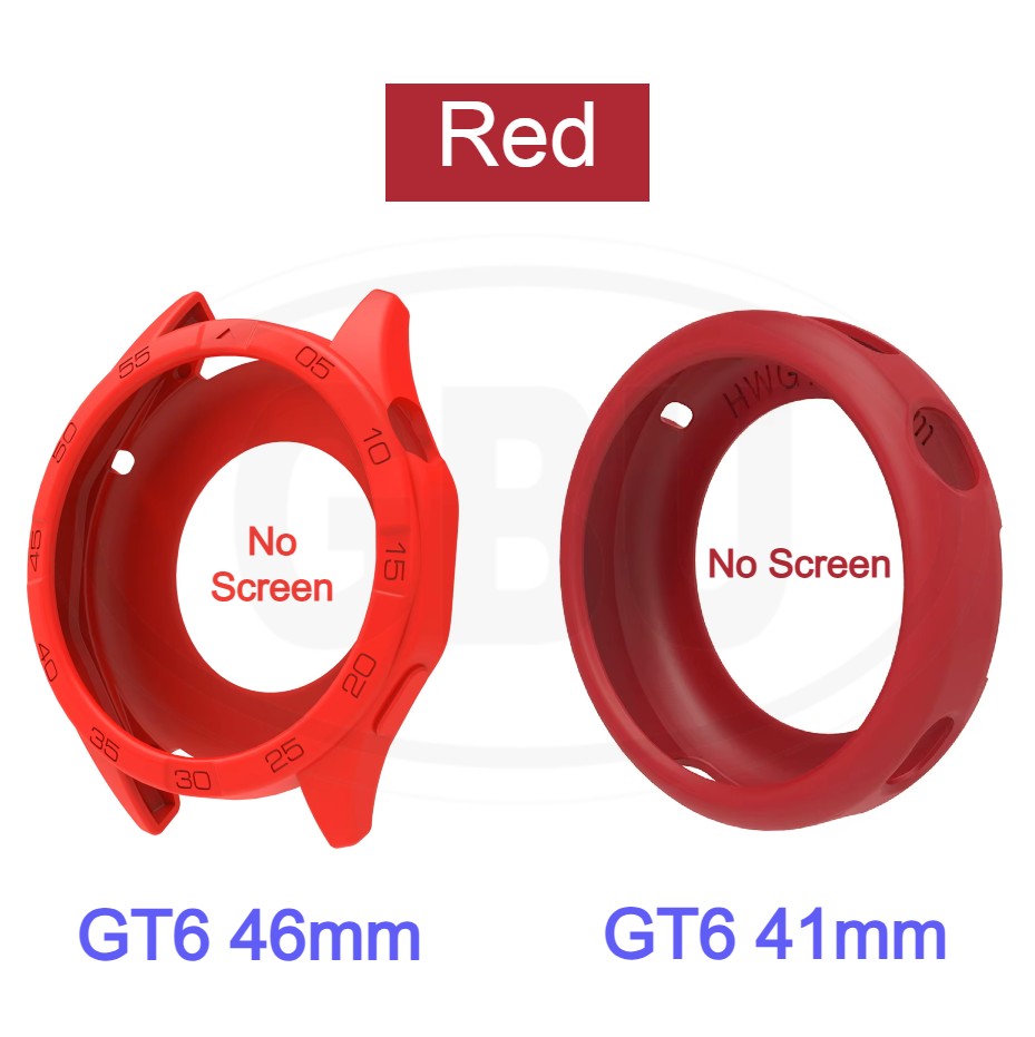 Huawei GT6 46mm / GT6 41mm Sarung Full TPU Built-in Screen Protector Cover / Sarung Half Silikon - No Screen