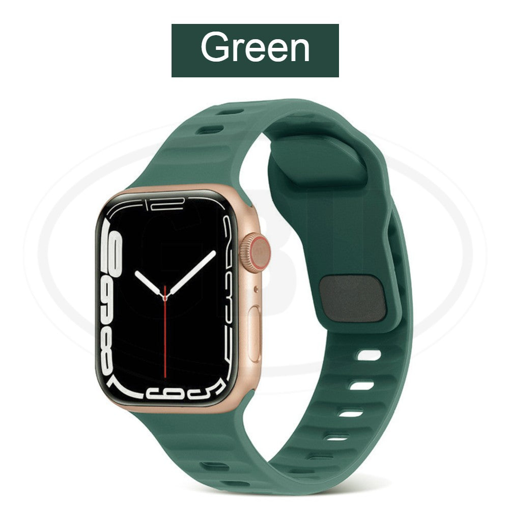 Compatible with Apple Watch Band Ultra 2 49/45/44/42/41/40/38mm Soft Silicone Sport Bracelet strap band - iWatch Series Ultra SE 9/8/7/6/5/4/3/2/1 (NOT ORIGINAL)