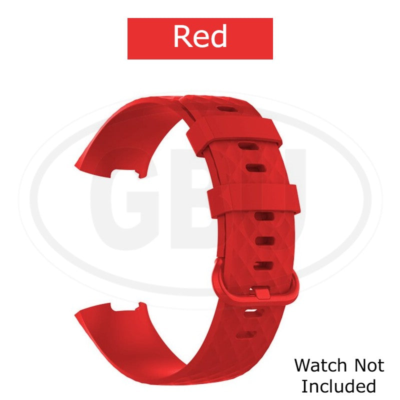 Fitbit Charge 3 4 Smart Watch Soft Silicone Replacement Band Strap - Small and Large size