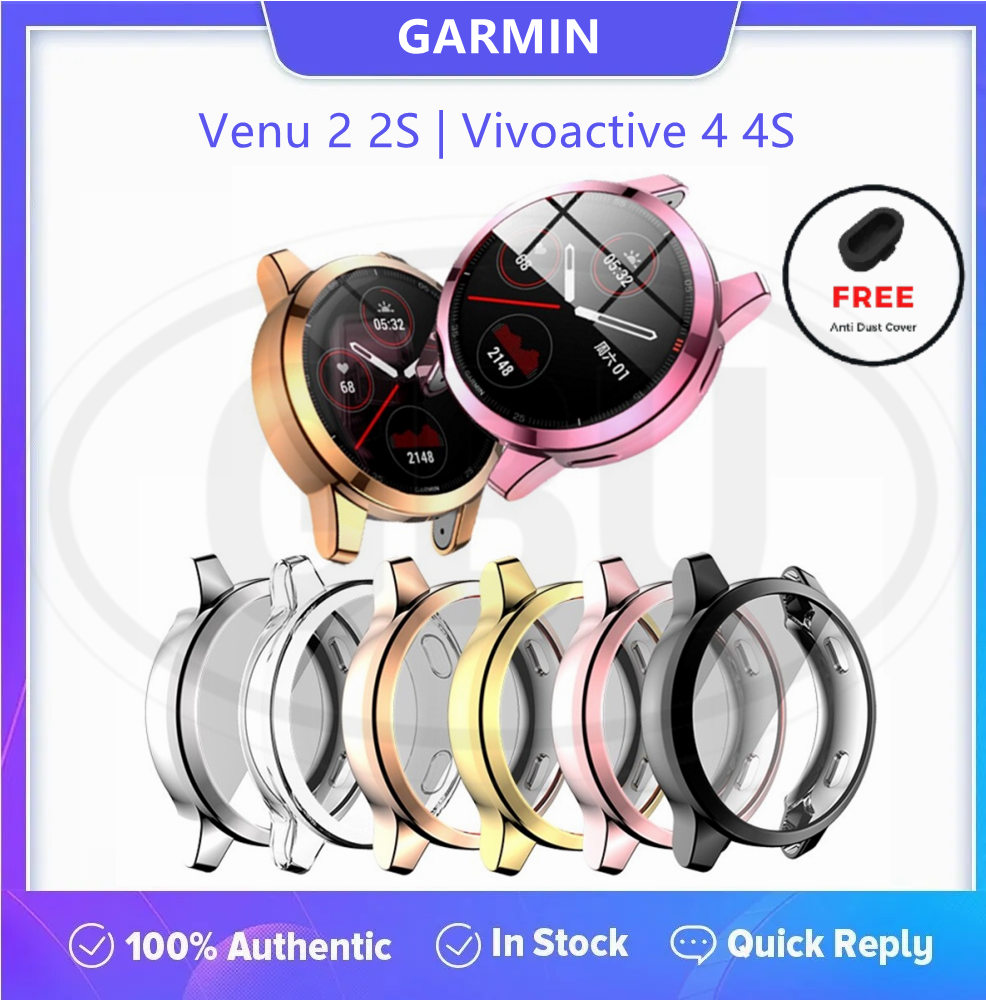 Compatible with Garmin Venu 2 / 2S / Vivoactive 4 / 4S TPU Full Cover Protector Case (NOT ORIGINAL)