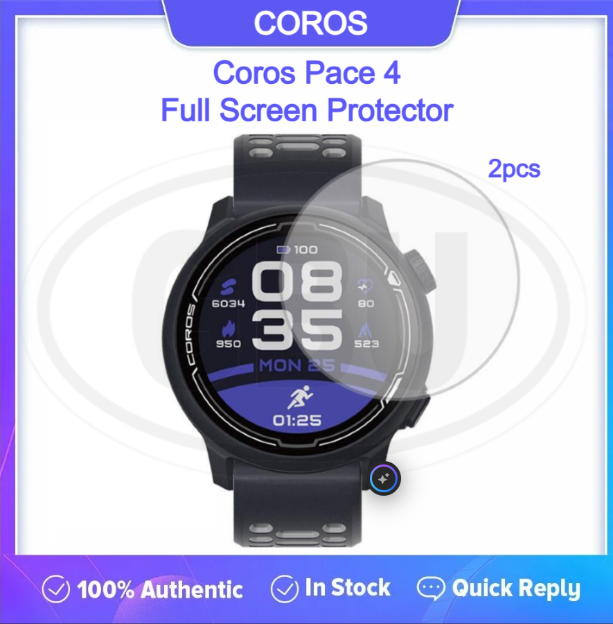 [2pcs] Coros Pace 4 / Pace 3 / Pace 2 Screen Protector HD Tempered Glass
