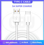 5A Fast Charging Type C Sync Charger Cable For Universal Android Cell Phone