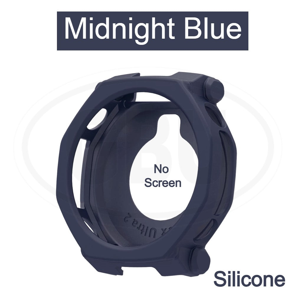 Amazfit T-Rex Ultra 2 Sarung Full Built-in Tempered Glass Cover / Sarung Half Silikon - No Screen