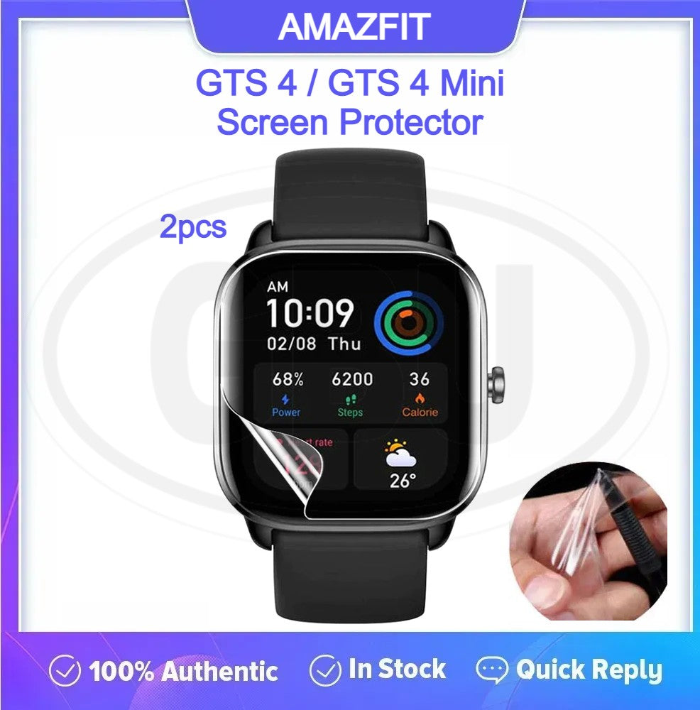 [2pcs] Amazfit GTS 4 / GTS 4 Mini / GTS4 Hydrogel Watch Screen Protector