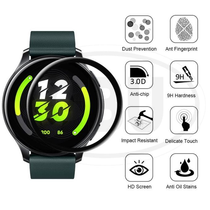 [2pcs] Realme Watch T1/ Realme T1 3D Full Cover Screen Protector - Full Screen
