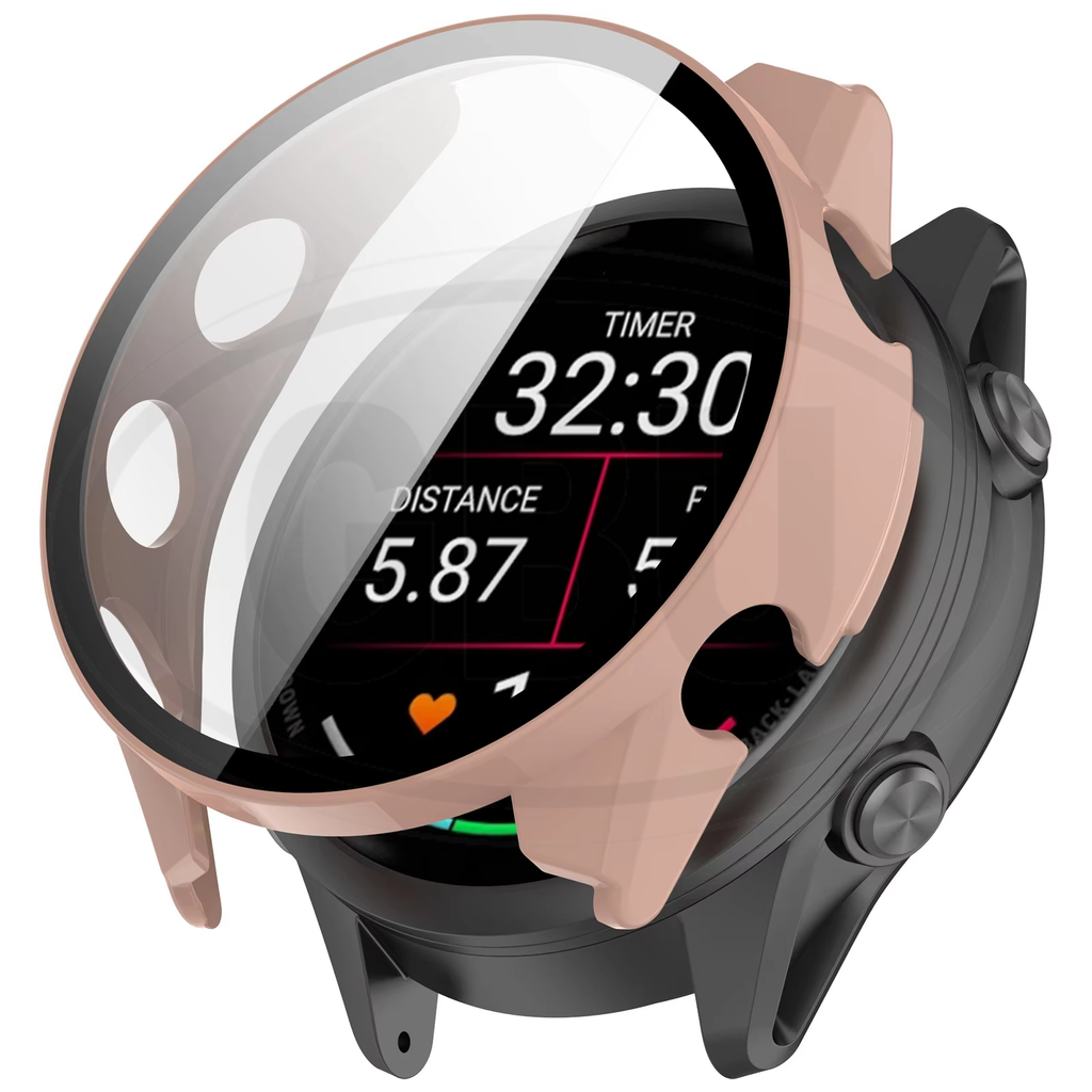 Garmin Forerunner 170 / Forerunner 70 / FR170 / FR70 Sarung Full Built-in Tempered Glass Cover  PERCUMA Anti-Dust Cover
