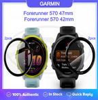 < 2pcs > Garmin Forerunner 570 47mm / Forerunner 570 42mm 3D Full Cover Screen Protector - Full Screen