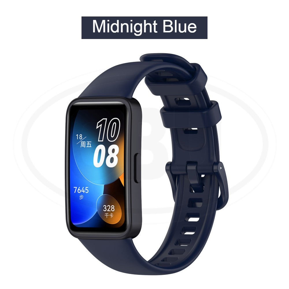 Huawei Band 10 / Huawei Band 9 / Huawei Band 8 Smartwatch Tali Silikon Lembut / Watch Strap - Full Color Buckle (High Quality)