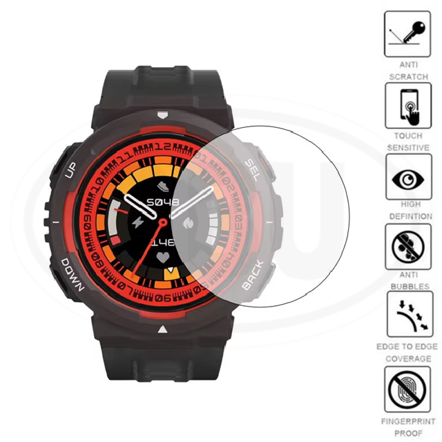 [2pcs] Amazfit Active Edge / Active Edge A2212 Watch Screen Protector HD Tempered Glass