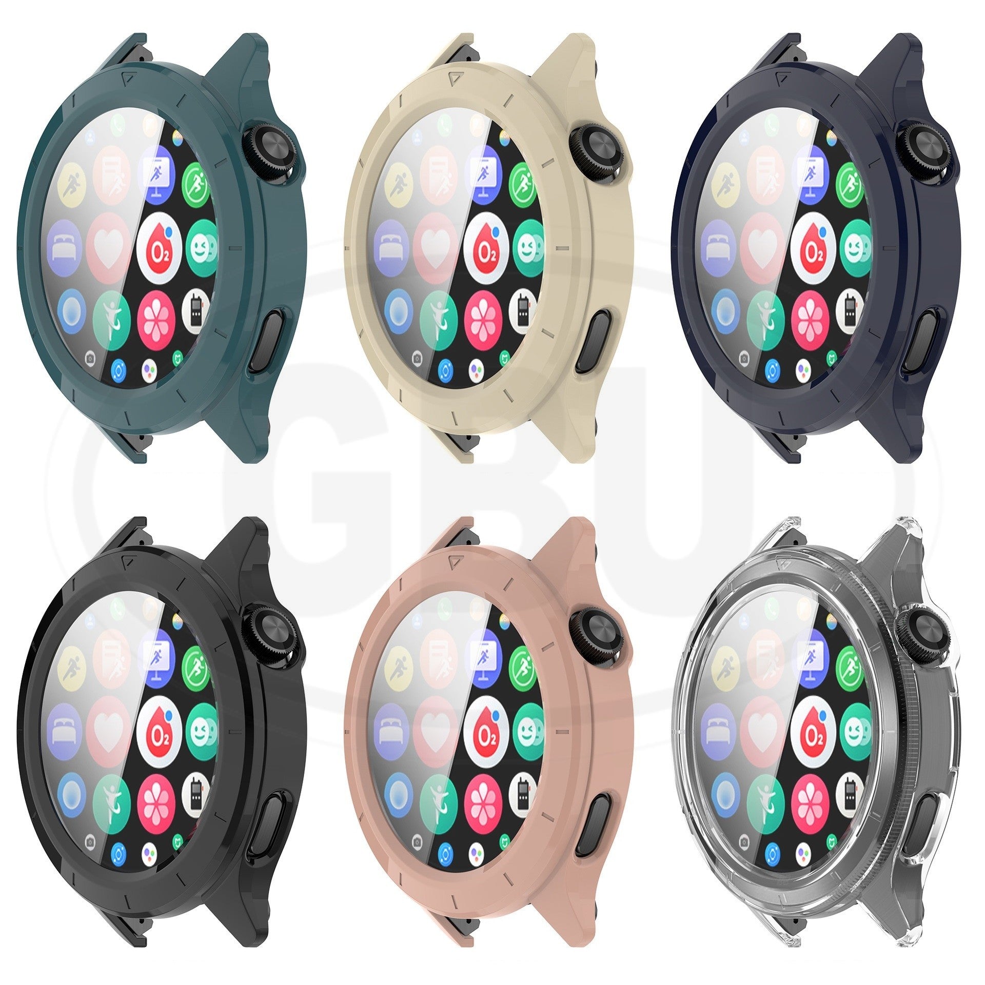 Xiaomi Watch S4 / Mi Watch S4 41mm Full Cover Case with Tempered Glass Protector Screen - 2-in-1 TPU Cover