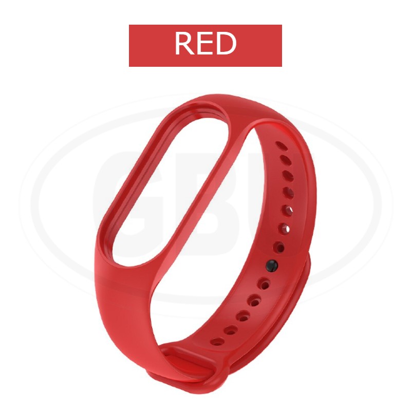 Xiaomi MI Band 7 / Band 6/ Band 5 Silicone Replacement Strap Band - Black Color Buckle