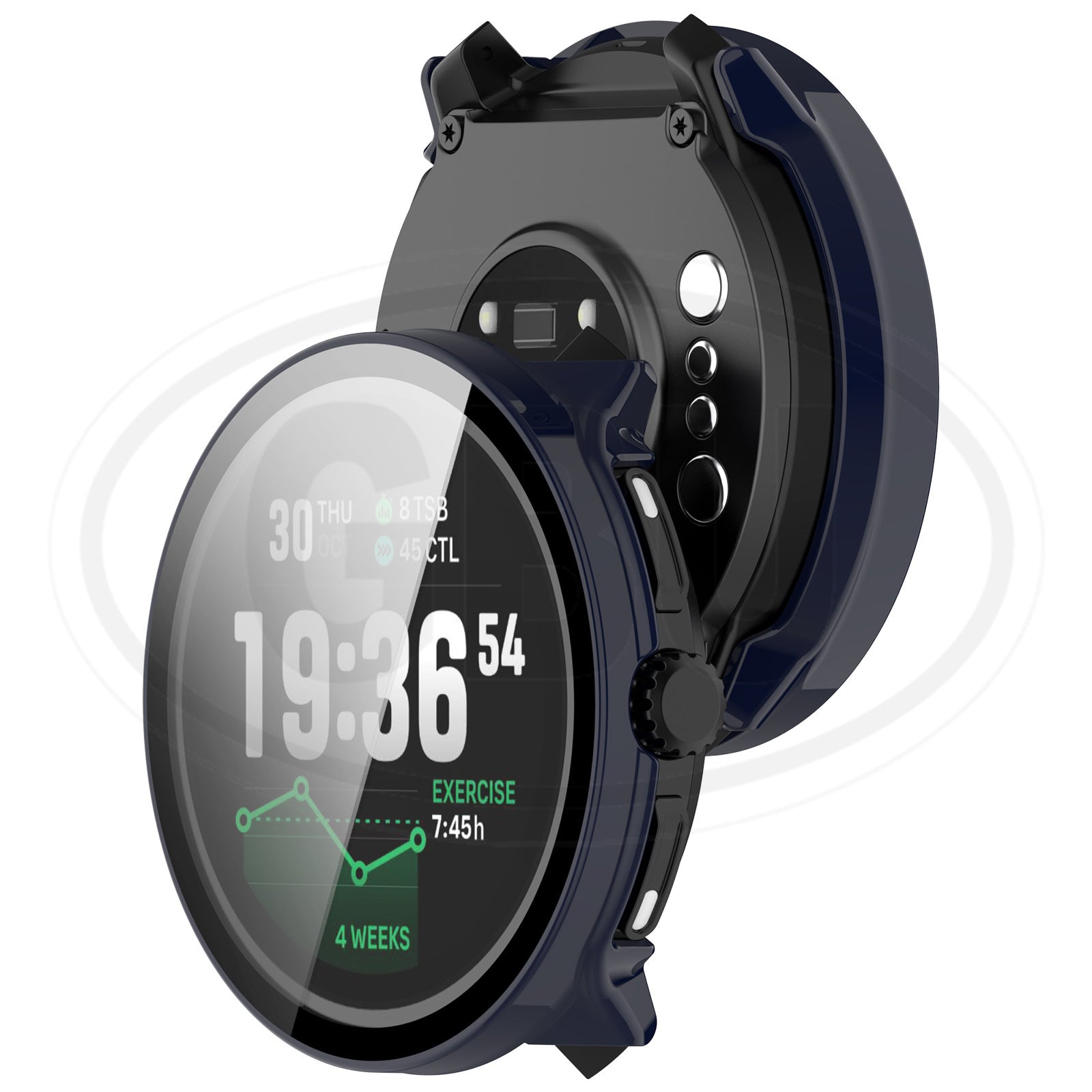 Suunto Race 2 Sarung Full Built-in Tempered Glass Cover