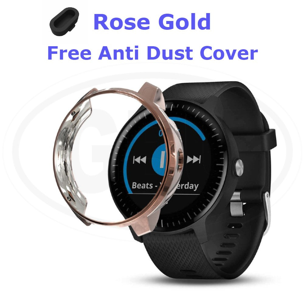 Compatible with Garmin Vivoactive 3 / Vivoactive 3 Element TPU Half Cover Protector Case - No Screen (NOT ORIGINAL)