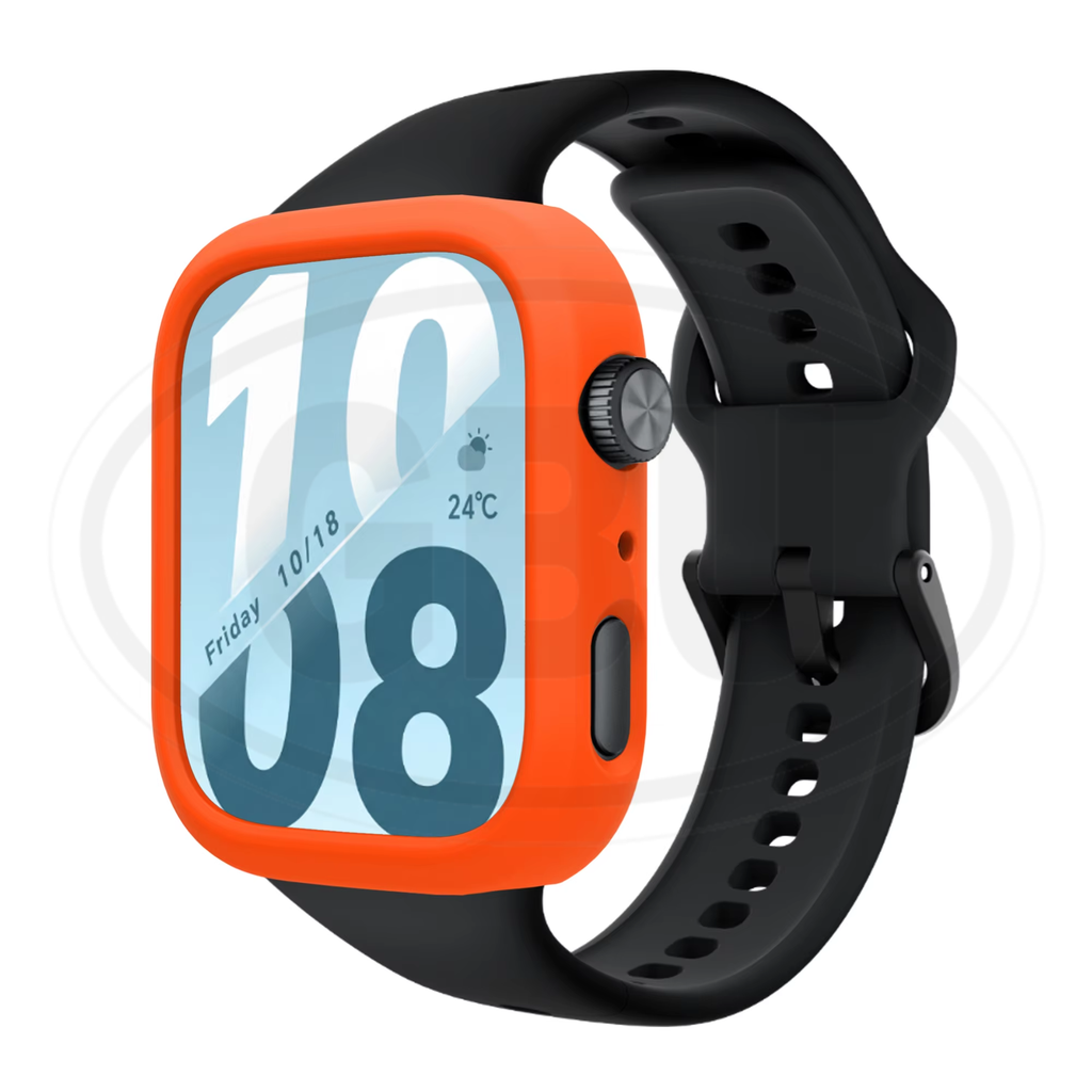 Honor Watch X5i Sarung Full Built-in Tempered Glass Cover / Sarung Half Silikon - No Screen