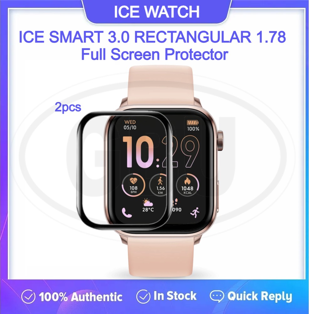[2pcs] Ice Watch Ice Smart 3.0 Rectangular 1.78 Full Cover Screen Protector - Full Screen