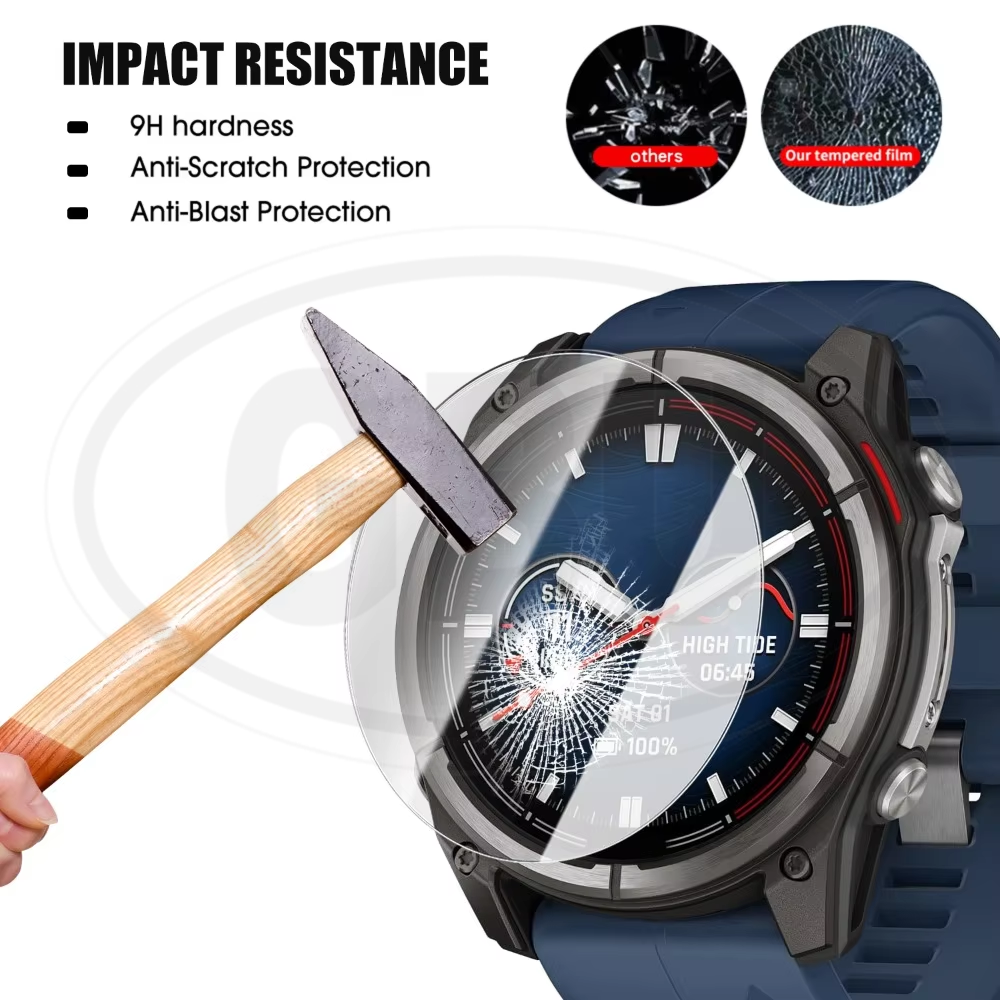 [2pcs] Garmin Quatix 8 47mm / Quatix 8 51mm Screen Protector HD Tempered Glass