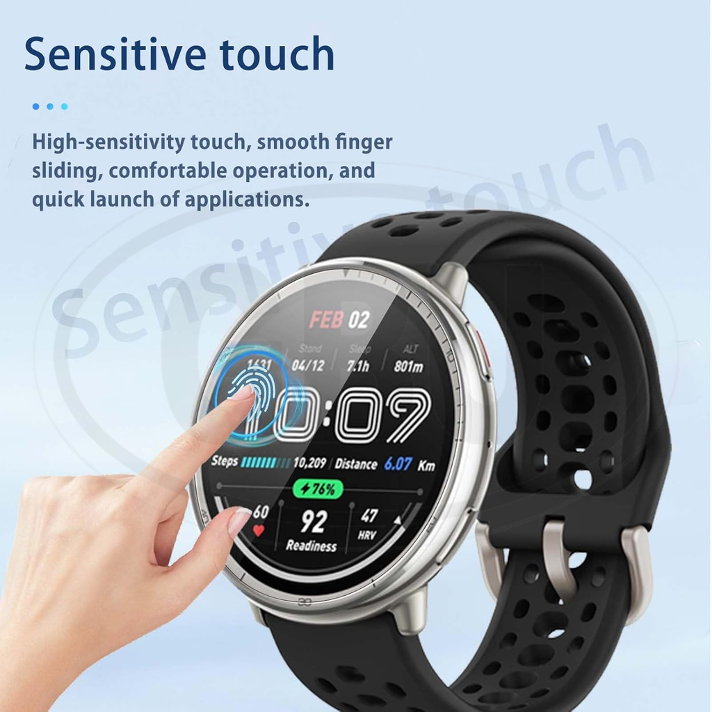 [2pcs] Amazfit Active 2 / Active 2 3D Full Cover Screen Protector / Tempered Glass - Full Screen