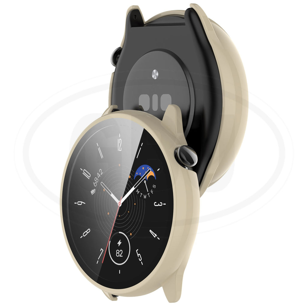 Amazfit GTR Mini 2-in-1 Full Cover Case with Tempered Glass Protector Screen