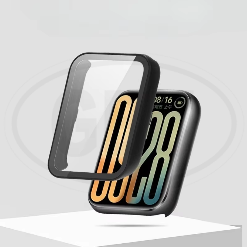 Xiaomi Smart Band 9 Pro / Mi Band 9 Pro / Band 9 Pro Full Cover Case with Tempered Glass Protector Screen - 2-in-1 Cover