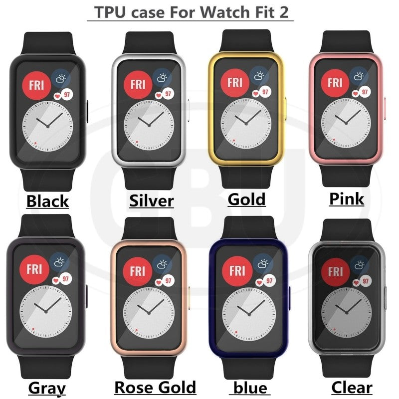 HUAWEI Watch Fit 2 TPU Full Cover Protector Case Cover (Protection Frame Fit Shockproof )