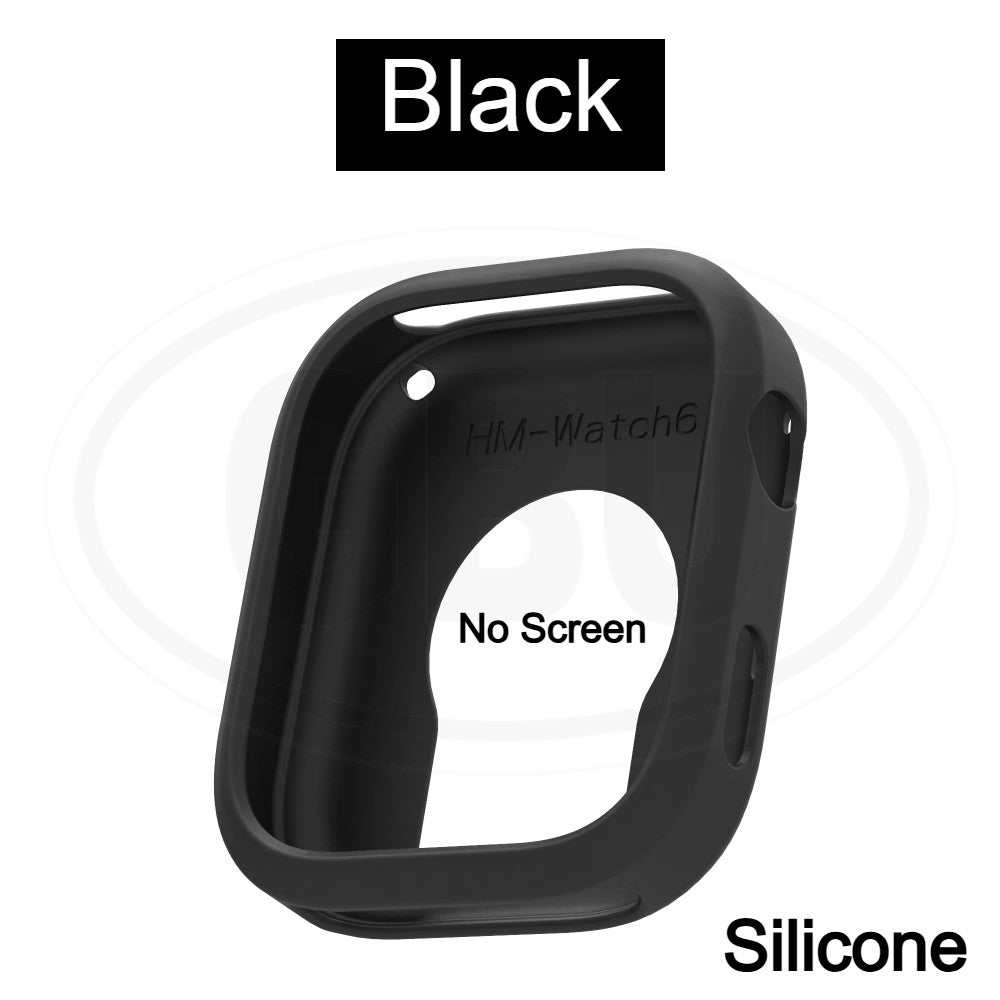 Redmi Watch 6 Sarung Full Built-in Tempered Glass Cover / Sarung Half Silikon - No Screen