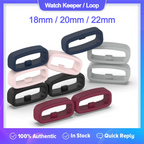 Rubber Silicone Watch Band Strap Ring Loop Holder Watch Strap Keeper Free Loop Strap Loop Keeper - 18mm / 20mm / 22mm