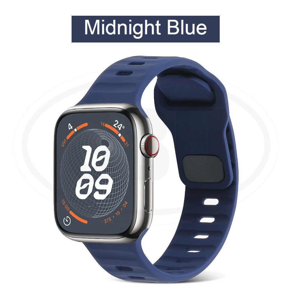 Compatible with Apple Watch Band Ultra 2 49/45/44/42/41/40/38mm Soft Silicone Sport Bracelet strap band - iWatch Series Ultra SE 9/8/7/6/5/4/3/2/1 (NOT ORIGINAL)