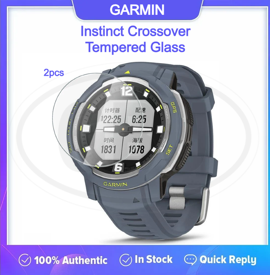 [2pcs] Garmin Instinct Crossover Solar / Instinct Crossover Screen Protector HD Tempered Glass