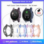 Compatible with Garmin Fenix 5X 5S 5 TPU Half Cover Protector Case - No Screen (NOT ORIGINAL)