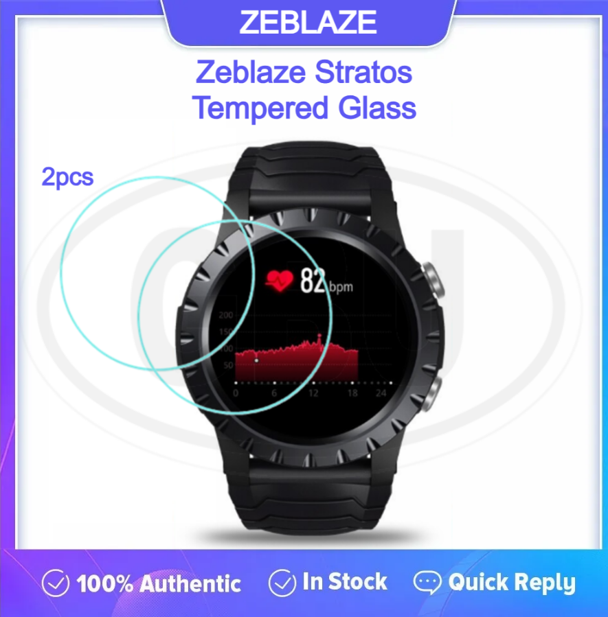 [2pcs] Zeblaze Stratos Screen Protector HD Tempered Glass