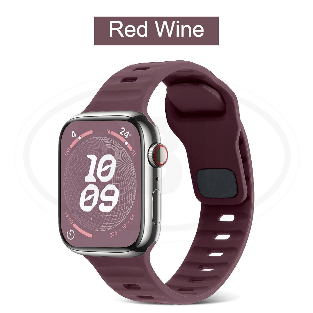 Compatible with Apple Watch Band Ultra 2 49/45/44/42/41/40/38mm Soft Silicone Sport Bracelet strap band - iWatch Series Ultra SE 9/8/7/6/5/4/3/2/1 (NOT ORIGINAL)