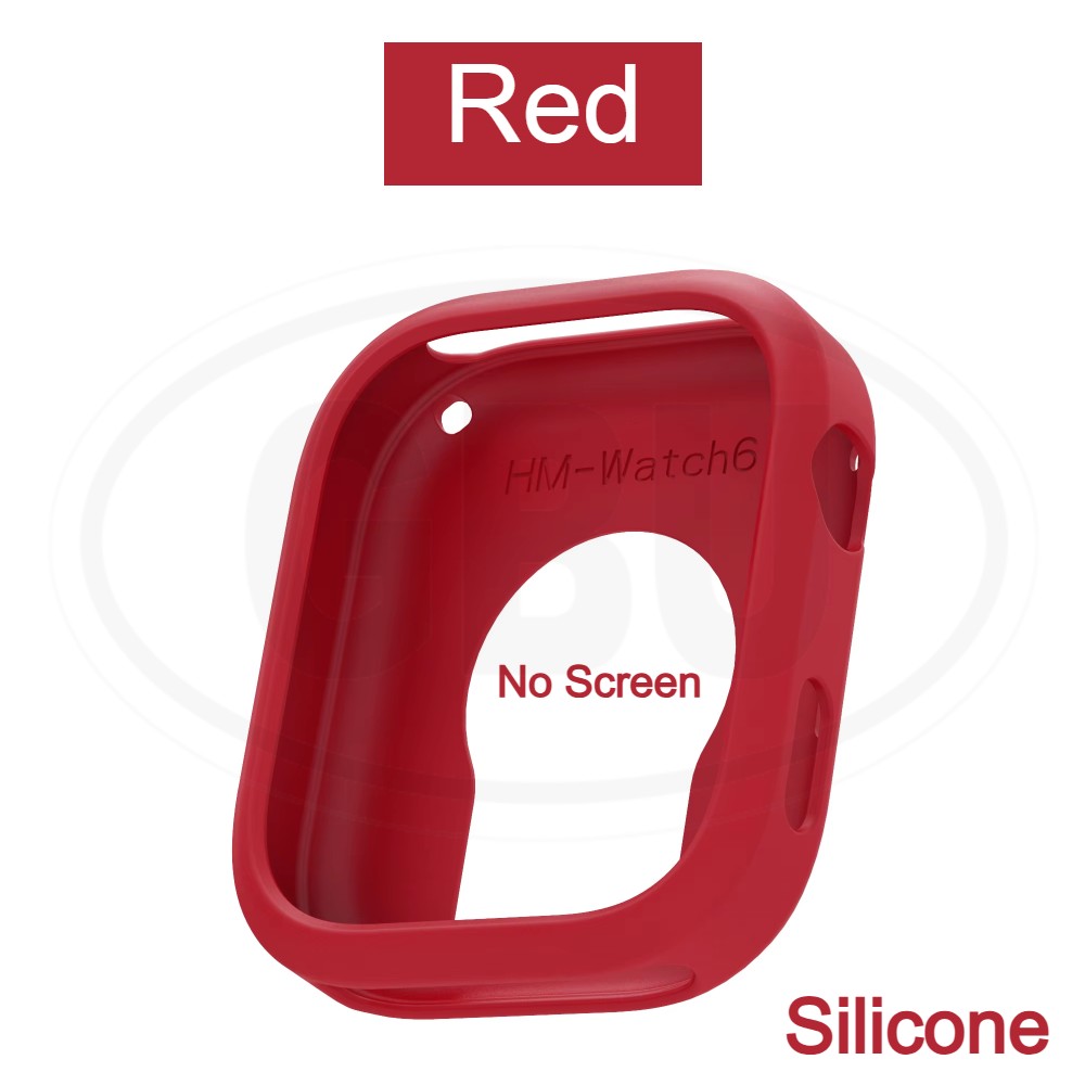 Redmi Watch 6 Sarung Full Built-in Tempered Glass Cover / Sarung Half Silikon - No Screen